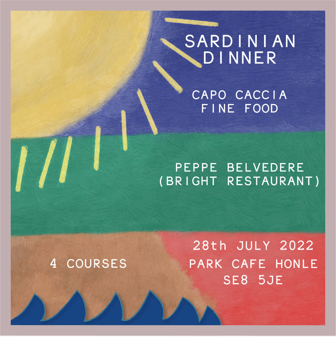 Sardinian Pop Up Dinner! 28 July at park café hönle, London